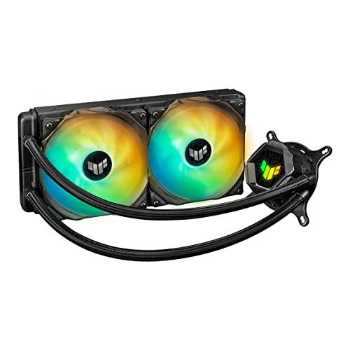 ASUS TUF Gaming LC 240 ARGB All-in-one Liquid CPU Cooler with Aura Sync and Dual TUF Gaming 120 mm ARGB Radiator Fans