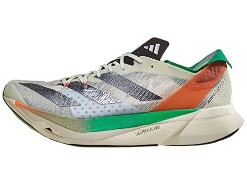 adidas Adizero Adios Pro 3 Running Shoes Men's, White Tint/Core Black/Coral Fusion, 8 US
