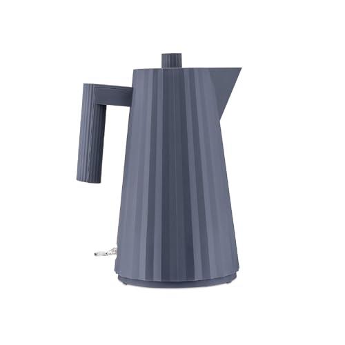 Alessi Plissé MDL06 G - Electric Kettle made of thermoplastic resin, grey Euro plug.