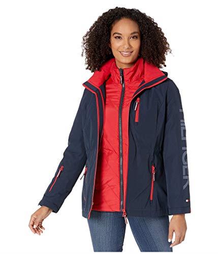 Tommy Hilfiger Women's 3-in-1 Systems Jacket, Bold Navy, X-Small