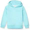 Amazon Essentials Girls' Pullover Hoodie Sweatshirt, Aqua Blue, Small