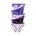Bonds Girls' Underwear Bikini Brief, Purple Multi (5 Pack), 3/4