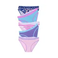 Bonds Girls' Underwear Bikini Brief, Pink/Purple/Floral (5 Pack), 4/6
