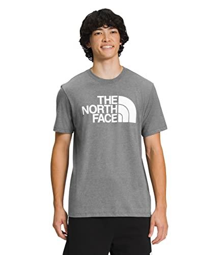 THE NORTH FACE Men’s Short-Sleeve Half Dome Tee, TNF Medium Grey Heather/TNF White, L