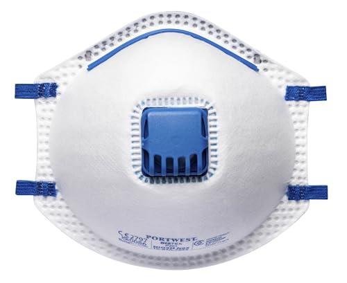 Portwest P201 Disposable FFP2 Respirator Face Mask (Pack of 10) White