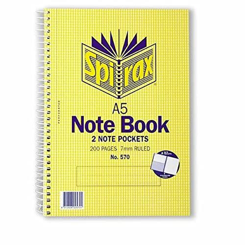 Spirax 570 Pocket Notebook, 200 Page