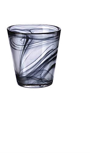 Bormioli Rocco Capri Water Glass, Set of 6, 6 Count (Pack of 1), Black