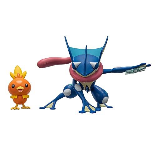 Pokemon Battle Figure 2 Pack - Features 4.5-Inch Greninja and 2-Inch Torchic Battle Figures with Accessory - Amazon Exclusive