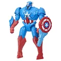 Marvel Avengers Mech Strike Monster Hunters Hunter Suit Captain America Toy, 20-cm-Scale Deluxe Figure, Ages 4 and Up