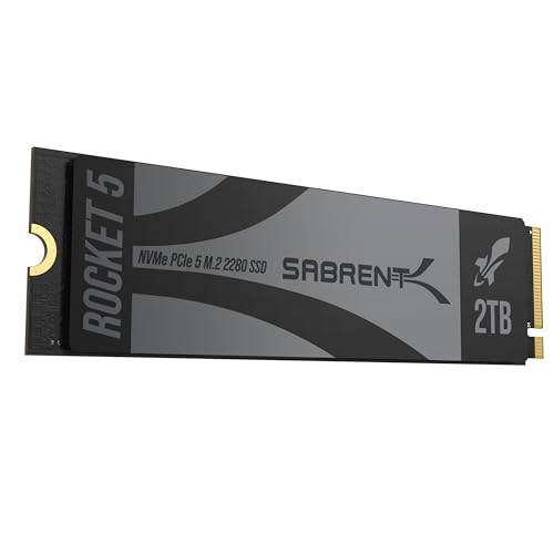 SABRENT Rocket 5 2TB Advanced Performance Internal M.2 PCIe GEN 5 14GB/s X4 NVMe SSD (SB-RKT5-2TB)