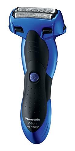 Panasonic Rechargeable 3-Blade Electric Cordless Wet/Dry Men's Shaver, Blue (ES-SL41-A541)