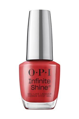 OPI Infinite Shine Long-Wear Nail Polish, Up to 11 days of wear & Gel-Like Shine, Big Apple Red™, 15ml
