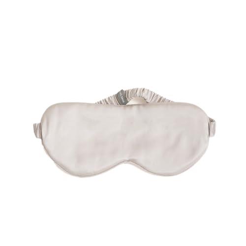 Renee Taylor Mulberry Silk Eye Mask Sleeping Shade/Cover Sleep Blindfold Silver