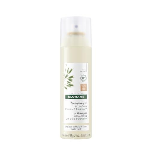 Klorane Dry Shampoo with Oat and CERAMIDE LIKE Dark Hair Tinted 250ml - All Hair Types