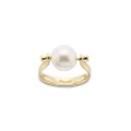 Palas Jewellery Women's Prosperity Pearl Spinning Ring, Gold, Small