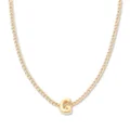 Palas Jewellery Women's Tiny Love Letter G Necklace, Gold