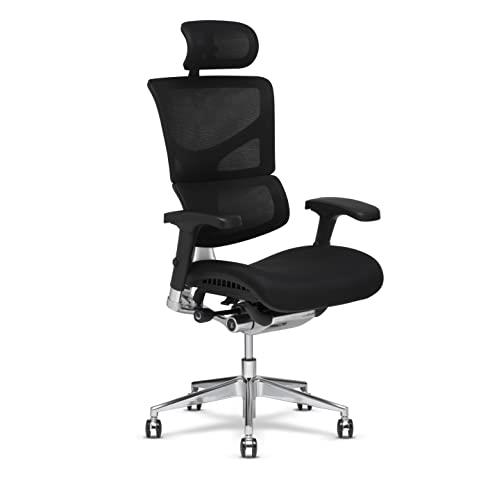 X-Chair Management Office Chair X3 Black with Headrest