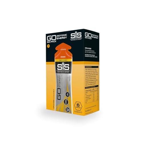 Science in Sport Go Isotonic Energy Gel, Orange Flavour, 60ml, Pack of 6