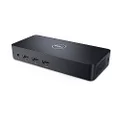 Dell D3100 Docking Station USB 3.0 Ultra HD/4, Triple Display Universal Docking Station for Laptops - Black