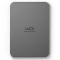 LaCie Secure USB-C 5TB Mobile External Hard Drive, Space Grey