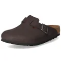 BIRKENSTOCK Men's Boston Flat Shoes Sandals Brown, black, 11 US