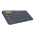 Logitech K380 Wireless Multi-Device Keyboard for Windows, Apple iOS, Apple TV Android or Chrome, Bluetooth, Compact Space-Saving Design, PC/Mac/Laptop/Smartphone/Tablet, QWERTY UK Layout - Black