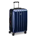 Delsey Paris - Helium Aero - Hard Suitcase - 4 Double Wheels - 69 x 46 x 28 cm - M - Blue