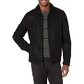 Tommy Hilfiger Men's Classic Faux Leather Jacket, Black, Large