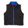 Amazon Essentials Boys' Heavyweight Puffer Vest, Black, Medium
