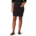 Amazon Essentials Women's Classic 5-Pocket Denim Skirt (Available in Plus Size), Black Wash, 14