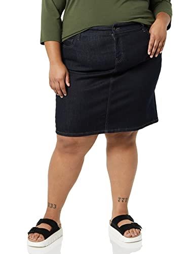 Amazon Essentials Women's Classic 5-Pocket Denim Skirt (Available in Plus Size), Rinse Wash, 22 Plus