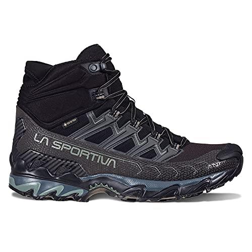 La Sportiva Mens Ultra Raptor II Mid GTX Wide Hiking Boots, Black/Clay, 7.5