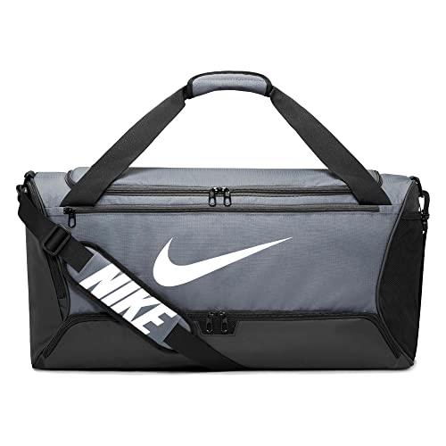 Nike Brasilia 9.5 Training Duffel Bag, Iron Grey/Black/White, 60 Litre Capacity