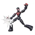 Marvel Spiderman Bend and Flex - 6inch Miles Morales - Flexible Action Figure - Twist Bendable Arms and Legs Into Imaginative Poses - Toys for Kids - Boys and Girls - E7687 - Ages 4+