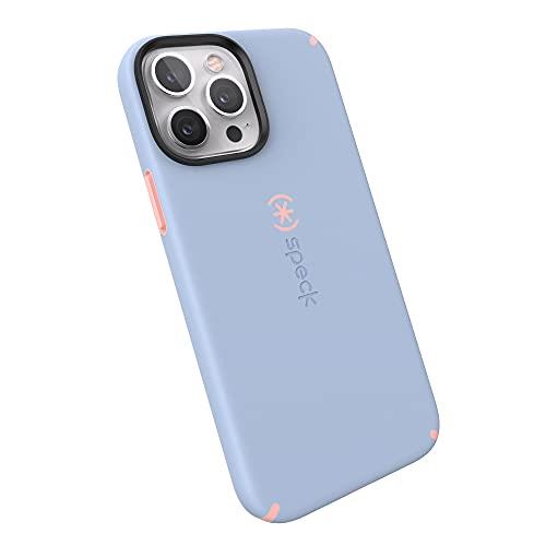 Speck iPhone 13 Pro Max Case- Drop Protection Fits iPhone 12 Pro Max - Scratch Resistant - Slim Design with Soft Touch Coating - Harmony Blue, Chiffon Pink CandyShell Pro