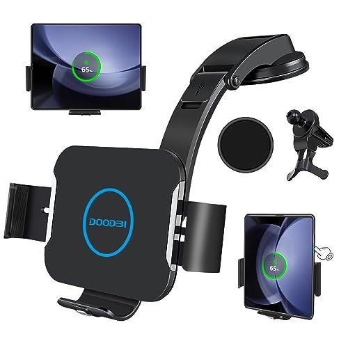 DOODBI 15W Wireless Car Charger Mount for Galaxy Z Fold 5/4/3 car Mount/Accessories,Fast Charging Phone Holder for Samsung S23 22 Ultra,iPhone 15/14/13/12 Series