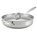 Breville Thermal Pro Clad 5 Quart Covered Saute with Helper Handle, Medium, Stainless Steel