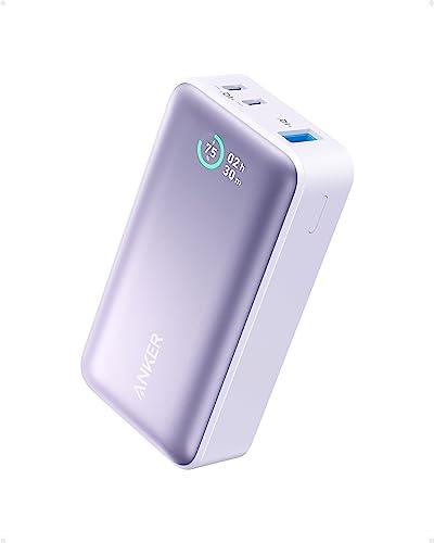 Anker Power Bank, Power IQ 3.0 Portable Charger with PD 30W Max Output (PowerCore 30W), 10,000mAh Battery Pack for iPhone 15/15 Plus/15 Pro/15 Pro Max, MacBook, Dell, Microsoft Surface, and More