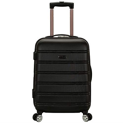 Rockland F145-BLACK Luggage Melbourne 20 Inch Expandable Abs Carry On Luggage, One Size
