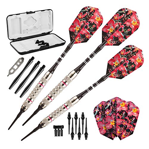 Viper Desert Rose Soft Tip Darts with Storage/Travel Case, 16 Grams