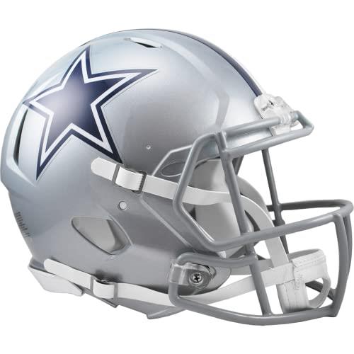Riddell Dallas Cowboys NFL Authentic Speed Revolution Full Size Helmet from Silver,Medium