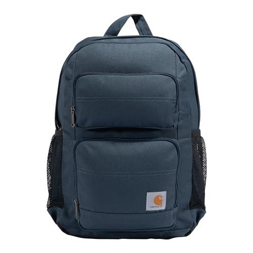 Carhartt Legacy Standard Work Backpack with Padded Laptop Sleeve and Tablet Storage, Navy, Medium
