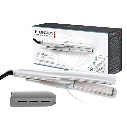 Remington Straighteners [Test Winner] Hydraluxe Pro (Mist Technology "Hydracare" for Long-Lasting Results without Heat Damage, Moisture-Retaining Ceramic Coating) Hair Straightener S9001