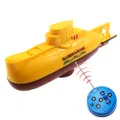 Tipmant Mini RC Submarine Toy Remote Control Boat Electric Dive for Fish Tank Water Tube Kids Gift Yellow