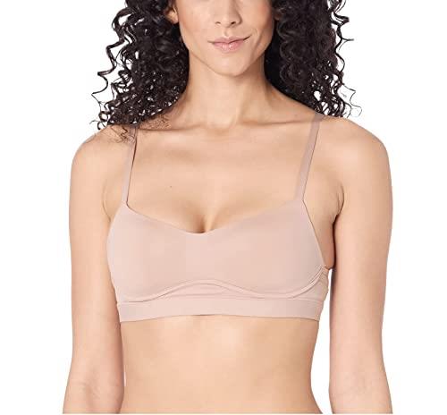 Calvin Klein Women's Perfectly Fit Flex Lightly Lined Wirefree Bralette, Nymphs Thigh, X-Large