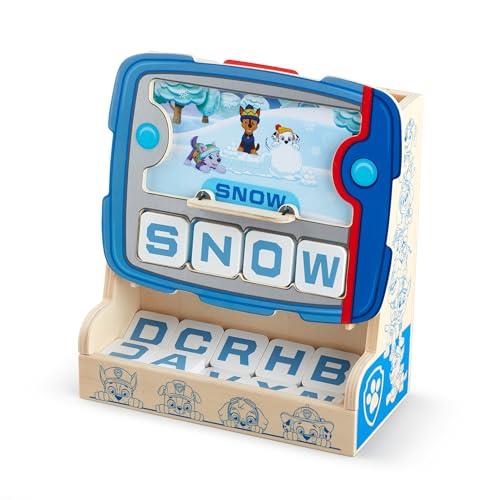 Melissa & Doug PAW Patrol Puppy Block See & Spell Wooden Toy Alphabet Learn for Children Development Game 3+ Boys or Girls FSC Certified Materials