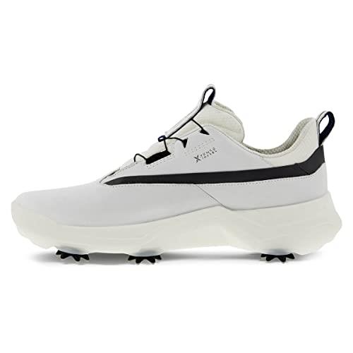 ECCO Men's Biom G5 Boa Gore-tex Waterproof Golf Shoe, White/Black, 9-9.5
