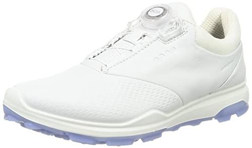 ECCO Women's Biom Hybrid 3 Boa Hydromax Water Resistant Golf Shoe, White, 11-11.5