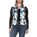 THE NORTH FACE Women's ThermoBall Eco Vest 2.0, Summit Navy Abstract Floral Print, Large