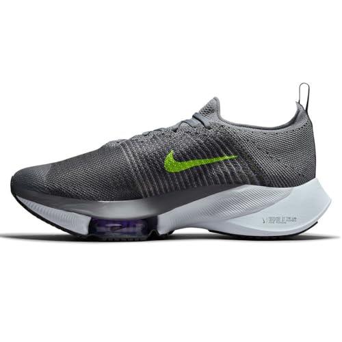 Nike Men's Air Zoom Tempo Next Percent FK Running Shoes, Particle Grey/Volt-Dark Grey, Size US 11